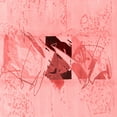 thumbnail image 1 of Ahgly Company Machine Washable Indoor Square Abstract Red Modern Area Rugs, 7' Square, 1 of 4