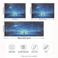 thumbnail image 4 of Dailycode Satin Pillow Case Queen Silk Pillow Cover for Hair and Skin Envelope Closure Person Stands on Endless Road 20"x30", 4 of 9