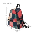 thumbnail image 3 of FORMRS Kids School Backpack with Front Zippered Pocket 12" Student Travel Daypack, Red Teal Plaid, 3 of 6