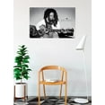 thumbnail image 2 of Bob Marley Redemption Song Black and White Playing Guitar Art Poster - Decorative Print - Poster Paper, 2 of 2