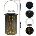 thumbnail image 2 of CNKOO 2PCS Solar Lanterns Outdoor Hanging Solar Dragonfly Lantern with Handle IP65 Waterproof Solar Iron Art Lantern Auto On/Off, 2 of 8