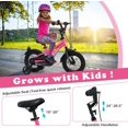 thumbnail image 3 of OLAKIDS Vélo pour Enfants, Vélo pour Tout-Petits de 12 14 16 18 Po avec Roues Stabilisatrices, Sonnette de Sécurité, Selle et Guidon Ajustables, Frein à Main et Frein à Rétropédalage, Bicyclette pour Garçons et Filles, 3 of 9