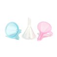 thumbnail image 1 of ZHAOCHENG Embudos rellenables para envases cosméticos, embudos para llenar botellas de loción, aceites esenciales, lociones, champú, productos de limpieza, rosa, transparente, azul, 1 of 5