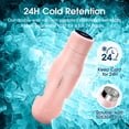 thumbnail image 4 of Vsitoo 15 oz Smart Self Cleaning Water Bottle, Stainless Steel, Pink, 4 of 9