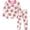 Bow cherry, variant on WIBACKER 2-7 Years Toddler and Little Girls' Long Sleeve Pajamas Set Cotton Top and Pants 2 Piece Sleepwear Pjs - Dinosaur