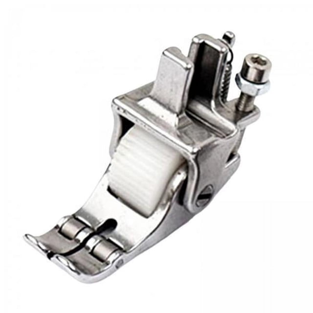 Prensatelas,Prensatelas para máquinas de coser industriales Cama plana,Pie guía ajustable para pespuntes acolchados,Prensatelas para cremalleras estrechas con borde decorativo,Piezas de