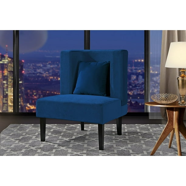 Accent Chair for Living Room, Upholstered Armless Velvet Chairs with