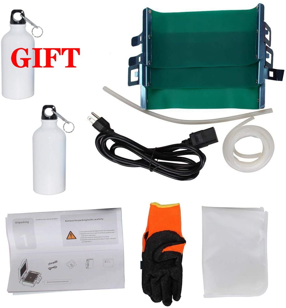 INTSUPERMAI 3D Muti-fuction Vacuum Sublimation Heat Press Machine with 2pcs Bottles