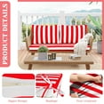 thumbnail image 3 of SDJPOI Outdoor Loveseat Cushion Set, 48‘‘ x 24‘’ Waterproof Couch Love Seat for Bench & Swing, 3 of 7