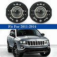 thumbnail image 2 of 1Pair Left & Right Front Fog Light Lamps with Bulb for Jeep Compass, 2 of 5