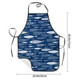 thumbnail image 2 of Pofeuu Ornamental Fish Print Aprons with Pockets, Cute Aprons for Kitchen, Cooking, Server, Barber, Chef Apron, 2 of 7