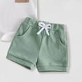 thumbnail image 4 of mgoYE Newborn Baby Boy Summer Outfit Set Contrast Color Romper Tops With Elastic Waist Shorts 0 3 6 12 18 Months Cute Infant Waffle Clothes Size 3-6 Months, 4 of 5