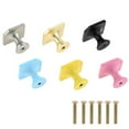 thumbnail image 4 of HDJNal 10Pcs Square Shape Furniture Handles | Classic Zinc Alloy Cabinet Knobs | Pink Drawer Pulls Ideal for Any Home, Kitchen or Office | 6 Colors Available, 4 of 7