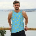 thumbnail image 6 of Fotbe Duck Swimming Pattern Men's Quick Dry Workout Tank Top Gym Muscle Tee Fitness Bodybuilding Sleeveless T Shirt Breathable Workout Shirt-XX-Large, 6 of 9