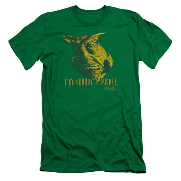 Farscape Nobodys Puppet S/S Adult 30/1 T-Shirt Kelly Green
