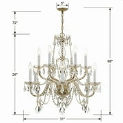 Crystorama Lighting - 12 Light Chandelier - Chandelier - Crystal - Twelve Light