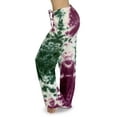 thumbnail image 2 of Just Love Women Tie Dye Pajama Pants (Tie Dye Olive Rust, 1X Plus), 2 of 3