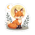 thumbnail image 6 of Cartoon Fox Theme Stickers, Waterproof Fox Theme Sticker for Water Bottle Laptop Phone Cases Planner Skateboard Luggage Helmet Party Favor Decor, Ideal for Adults Teens Teacher Rewards, 6 of 9