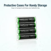 HiQuick 4-Pack AA Rechargeable Batteries 2800mAh - Pre-Charged, 1.2V High Capacity NiMH Batteries