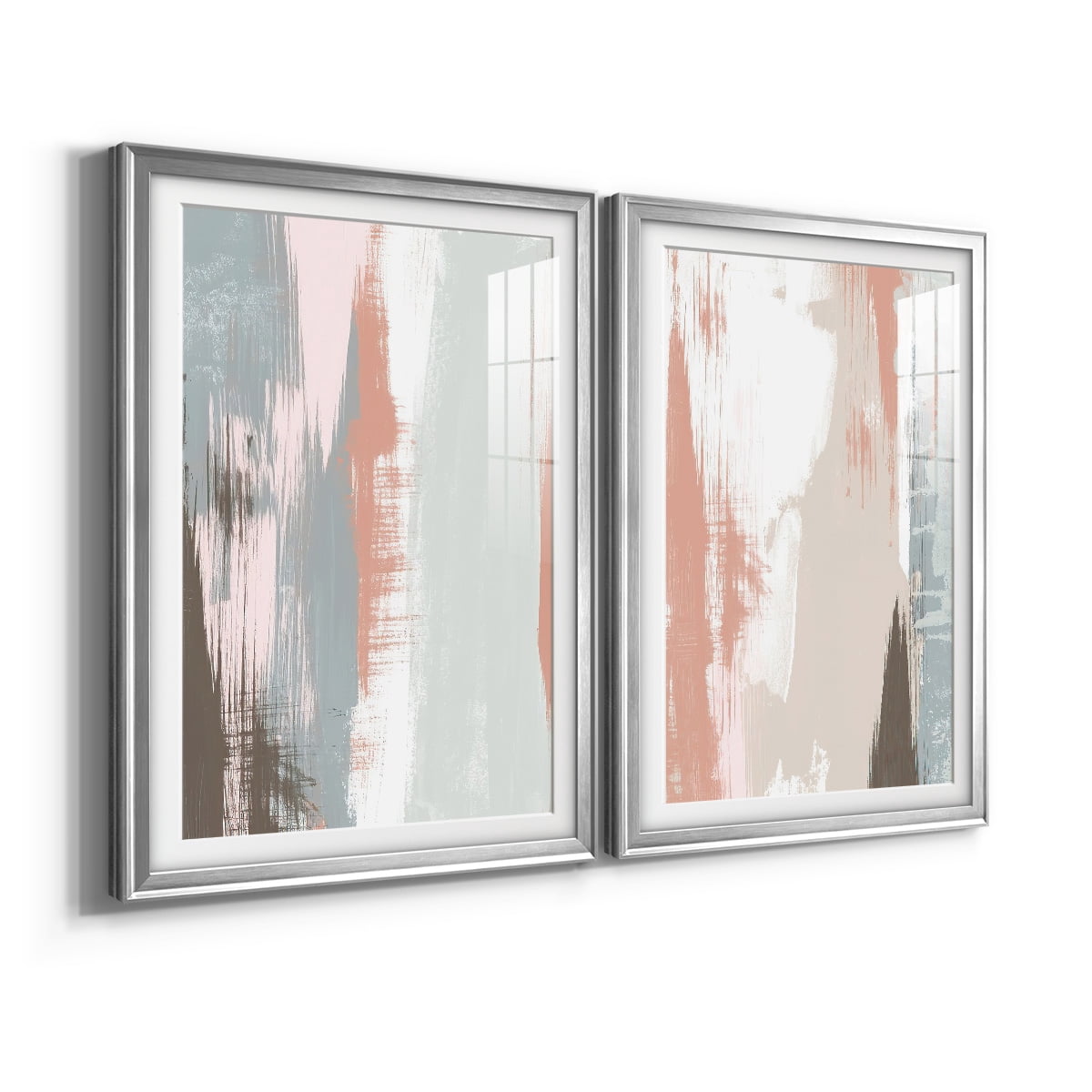 Wexford Home Sandstone Peel I Premium Framed Print, 26.5" x 36.5" - Ready to Hang, Silver (Set of 2)