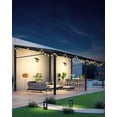 thumbnail image 4 of Riedhoff 10'x20' Lean to Gazebo with Polycarbonate Roof, Aluminum Frame for Lawn Patio Deck Yard, 4 of 8