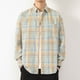 thumbnail image 1 of Blusa y camisa de manga larga con cuello vuelto para hombre, informal, con estampado y bolsillo, de poliéster, 1 of 4