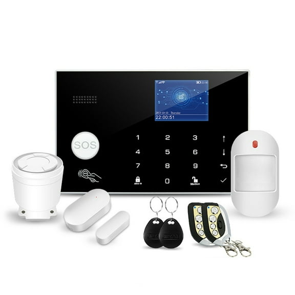 Tuya G30 Burglar Alarms for Home Security Protection with Temperature and Humidity Display WIFI GSM Alarms System US