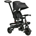 thumbnail image 2 of Qaba Kids Tricycle 4 in 1 Trike with Reversible Seat, Black, 2 of 9