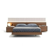 J&M Furniture 17866-K Porto King Size Bed - Walnut