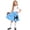 Light Blue-3 Pcs, variant on Dakiuu 2-11T 50s Outfit for Girls Toddler Kids with Scarf Socks and Polka Dot Headband Bracelet Poodle Skirt 1950s 80s Vintage Dress Costume Set for Dance Cosplay Career Day Birthday Gift