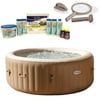 Intex PureSpa 4-Person Inflatable Hot Tub, Spa Maintenance Kit, & Chemical Kit