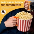 thumbnail image 6 of VKLU 1Pc Universal Popcorn Bucket Handle, Foldable Popcorn Tub Holder with Ergonomic Grip, BPA-Free Movie Night Snack Carrier for Theater & Home, Black, 6 of 9
