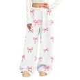 thumbnail image 2 of Vetsdori Womens Flannel Pajamas Pants Sleep Pants Pockets Pj Bottoms Fashion PJS Sleepwear Pj Pants Lounge Pants for Women Elastic Waist, 2 of 7