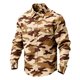 thumbnail image 2 of Ceisia Men's Loose Fit Vintage Desert Camouflage Print Long Sleeve Cotton Shirt Coffee XXXXXL Gifts, 2 of 3