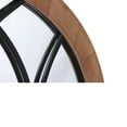 thumbnail image 4 of Sintosin Farmhouse Arched Window Mirror Decor 28", Hanging Rustic Large Black Round Mirror, Wood Round Window Mirrors for Wall Decor Centerpieces Fireplace Living Room Bedroom Bathroom, 4 of 6