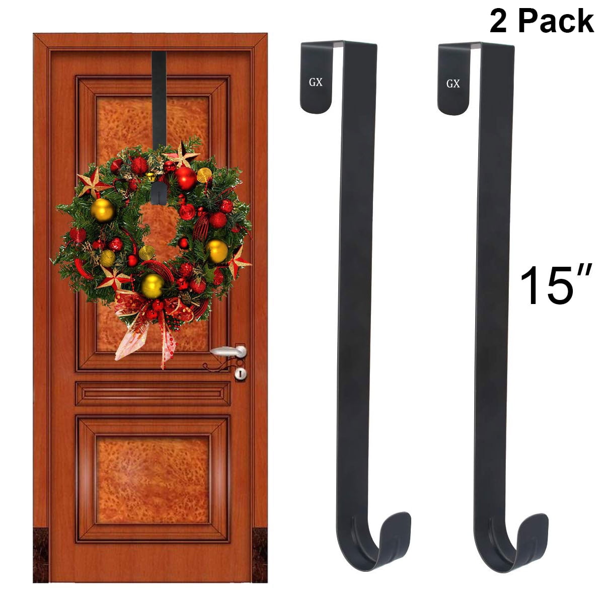 Wreath Hanger for Front Door Large Wreath Metal Hook for Christmas