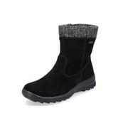 Rieker Women's L7165-00 Water-Resistant Side-Zipped Ankle Boots, Black, Size EU 40