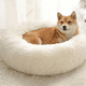 thumbnail image 5 of Acogedora colchoneta circular para dormir para mascotas, 40 cm, color blanco, suave y acogedora cama con forma de donut, 5 of 5