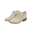 thumbnail image 3 of UKAP Ladies Short Bootie Slip On Chelsea Boot Mid Top Ankle Boots Walking Shoes Breathable Rice 8, 3 of 9
