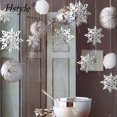 thumbnail image 2 of Decoraciones de copos de nieve colgantes de Navidad de invierno: guirnalda de copos de nieve 3D de 6 piezas para decoración del hogar de fiesta de Año Nuevo en el país de las maravillas S230, 2 of 4