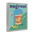 thumbnail image 3 of Stupell Industries Mid-Century Classic Retro Negroni Gray Framed Giclee Art, 16 x 20, by Jo Reid, 3 of 8