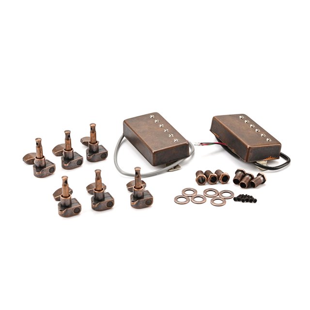 Soidarity Juego de clavijas de afinación de guitarra, juego de cabezales de máquina, variador de cuerda clásico derecho, perillas de Accesorios para instrumentos musicales