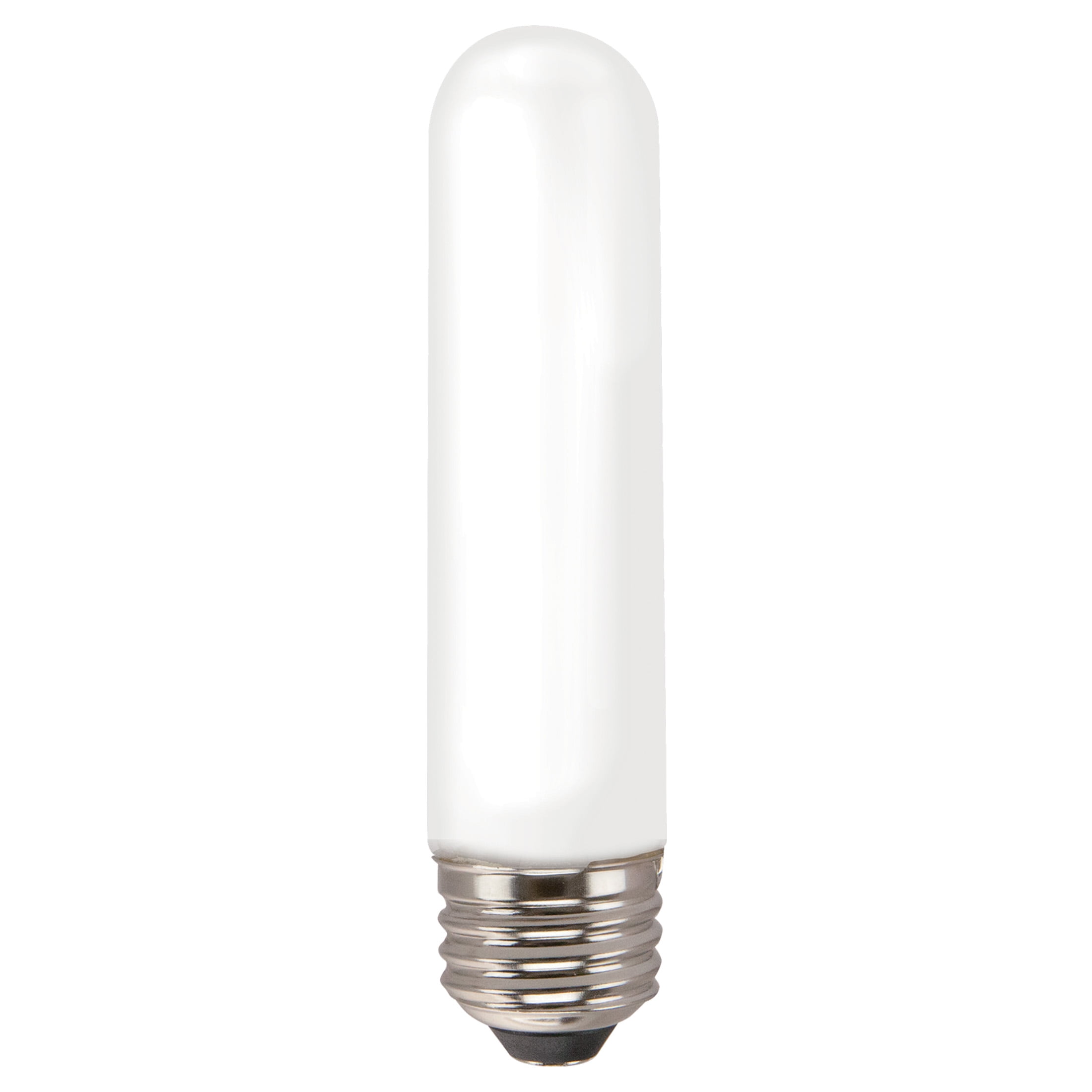 (2 pack) Great Value LED Light Bulb, 3.5 Watts (25W Equivalent) T10 Frosted Tube Lamp E26 Medium Base, Dimmable, Soft White, 1-Pack