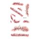 thumbnail image 1 of Pegatinas de cicatrices de manchas de sangre de terror de Halloween impermeables para el medio ambiente, 1 of 2