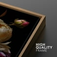 thumbnail image 5 of IDEA4WALL Framed Canvas Print Wall Art Set Moody Flower Floral Botanical Prints Minimalist Art Modern Wall Decor Dark Academia Artwork for Living Room, Bedroom, Office - Natural 24"x36"x3, 5 of 5