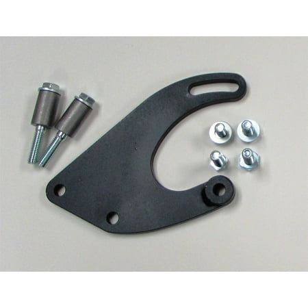 Borgeson 802412 Power Steering Pump Bracket; Painted Black Steel; Saginaw Style P/S Pump To Mopar 318/340/360; Incl.