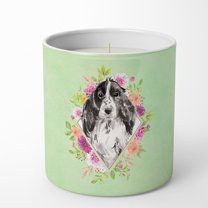 Carolines Treasures CK4404CDL Black Parti Cocker Spaniel Soy Candle 10 oz Decorative Gift Scented Soy Candles for Home