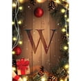 thumbnail image 2 of America Forever Christmas Monogram Letter W House Flag Ornament Baubles 28 x 40 inch Double Sided, Festive Christmas Flag, Xmas Lights Winter Holiday Farmhouse Yard Seasonal Outdoor DÃ©cor, 2 of 5