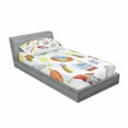 thumbnail image 3 of Outer Space Bedding Set with Sheet & Covers, Space Objects with Sun Earth Comet Stars Meteor Lunar Extraterrestrial Cartoon, Printed Bedroom Decor 2 Shams, 4 Sizes, Multicolor, by Ambesonne, 3 of 3