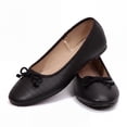 thumbnail image 4 of Rexoro Women Ballet Flats Bow Round Toe Snakeskin Dress Shoes Comfort Casual Office Shoes, 4 of 7